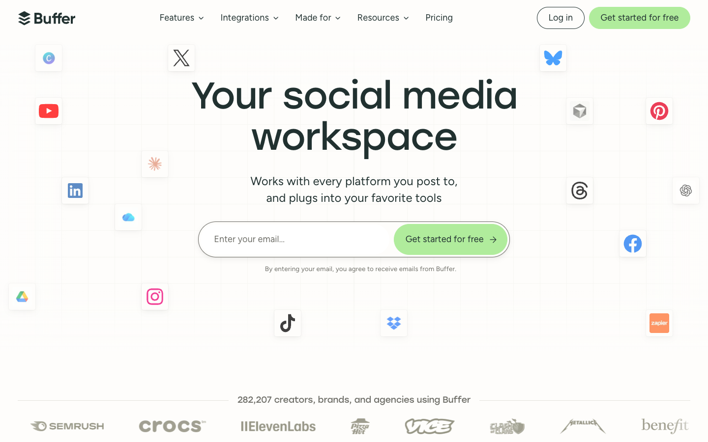 Screenshot of Buffer