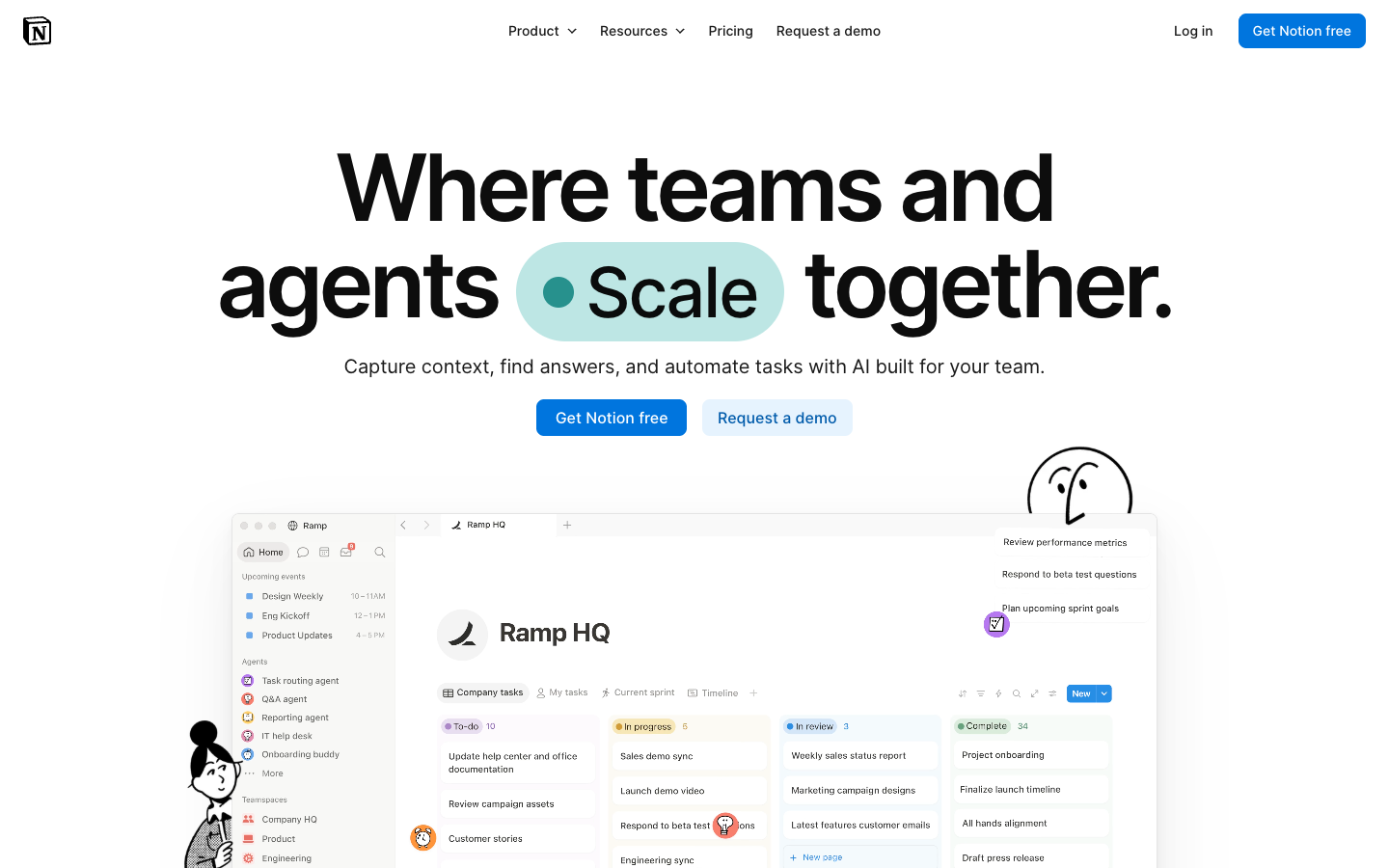 Screenshot of Notion