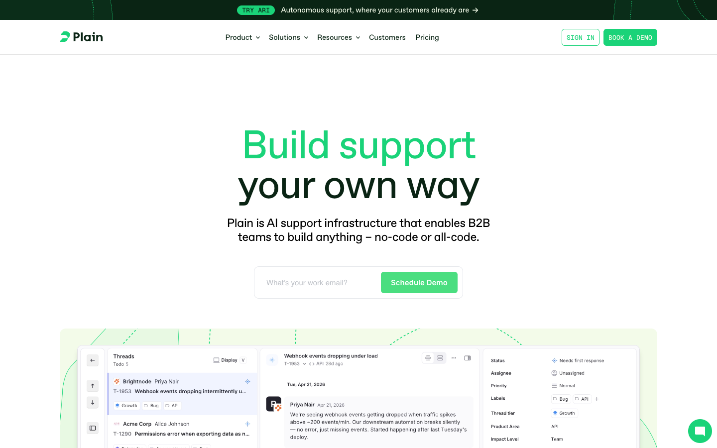 Screenshot of Plain
